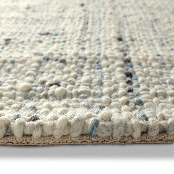 Jaipur Living Jaipur Cambridge Handwoven Wool Runner 3X9 In Ivory White Gray Tweed Texture — Midcentury Charm RUG165469