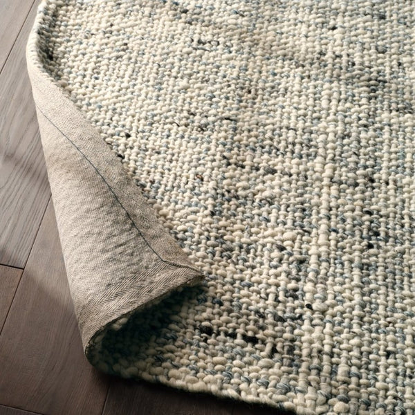 Jaipur Living Jaipur Cambridge Handwoven Wool Runner 3X9 In Ivory White Gray Tweed Texture — Midcentury Charm RUG165469