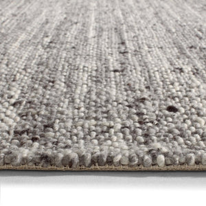 Jaipur Living Jaipur Handwoven Wool Runner 3'X9' — Charcoal Basket-Weave Texture, Durable Natural Fiber Rug Gray RUG165497