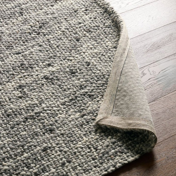 Jaipur Living Jaipur Handwoven Wool Area Rug 13X18 - Basket-Weave Texture, Charcoal Accents, Durable Artisan Craftsmanship Gray RUG164915