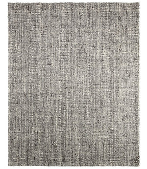 Jaipur Living Jaipur Handwoven Wool Runner 3'X9' — Charcoal Basket-Weave Texture, Durable Natural Fiber Rug Gray RUG165497