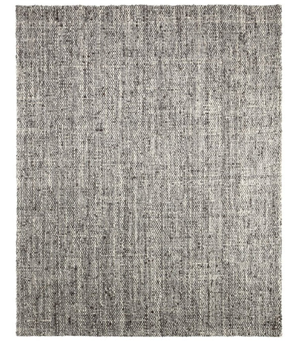 Jaipur Living Jaipur Handwoven Wool Runner 3'X9' — Charcoal Basket-Weave Texture, Durable Natural Fiber Rug Gray RUG165497
