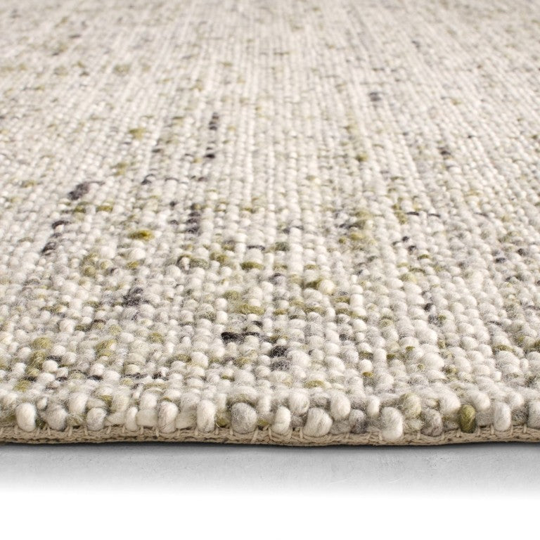 Jaipur Living Jaipur Handwoven Wool Runner 3'X9' — Charcoal Basket-Weave Texture, Durable Natural Fiber Rug Green RUG165498