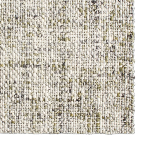 Jaipur Living Jaipur Handwoven Wool Runner 3'X9' — Charcoal Basket-Weave Texture, Durable Natural Fiber Rug Green RUG165498
