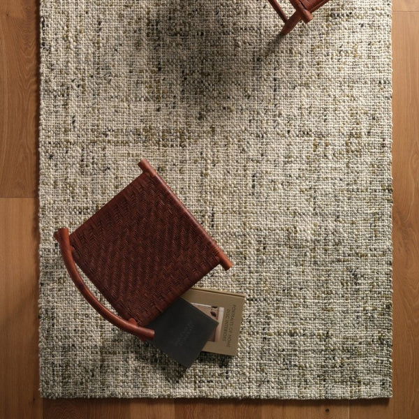 Jaipur Living Jaipur Handwoven Wool Runner 3'X9' — Charcoal Basket-Weave Texture, Durable Natural Fiber Rug Green RUG165498