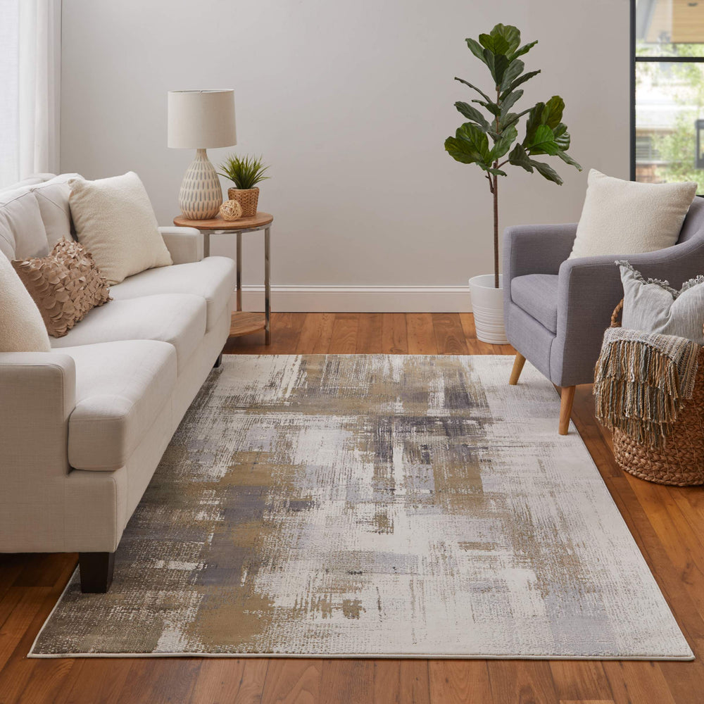 Feizy Rugs Mandana Abstract High-Low Pile Turkish Rug Ivory Brown Sculptural Living Room Accent Let Me Count: (7) Space (8) (7... Wait, Has a Dash, Let Me Avoid That Per Rules) Let Me Try: High Low Rug Ground M(1)a(2)n(3)d(4)a( 7'9" x 10' CME39LYFIVYCMLF01