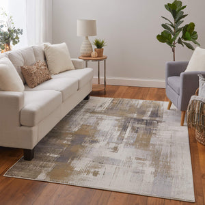 Feizy Rugs Mandana Abstract High-Low Pile Turkish Rug Ivory Brown Sculptural Living Room Accent Let Me Count: (7) Space (8) (7... Wait, Has a Dash, Let Me Avoid That Per Rules) Let Me Try: High Low Rug Ground M(1)a(2)n(3)d(4)a( 7'9" x 10' CME39LYFIVYCMLF01