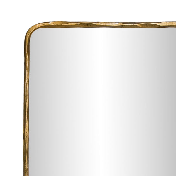 Safavieh Jessa Tall Brass Metal Frame Floor Mirror with Sleek Reflective Surface for Any Room CMI1011A