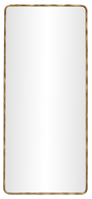 Safavieh Jessa Tall Brass Metal Frame Floor Mirror with Sleek Reflective Surface for Any Room CMI1011A