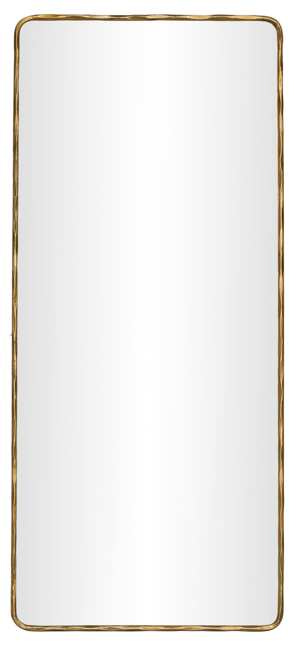 Safavieh Jessa Tall Brass Metal Frame Floor Mirror with Sleek Reflective Surface for Any Room CMI1011A