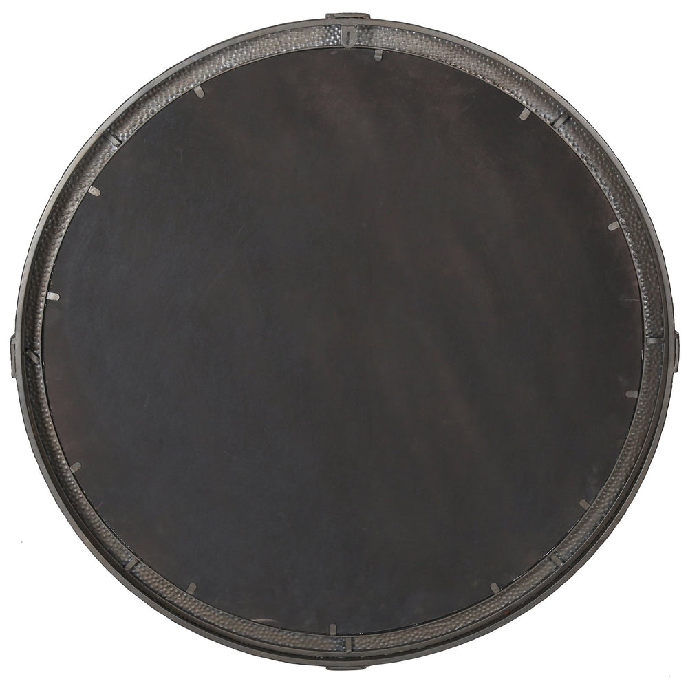 Safavieh Shailene Metal Round Mirror In Rustic Elegance - Earthy Tone & Stylish Decor Accent For Home Rust 38% Metal,48% Mirror,14% Manufactured Wood Cmi4000a