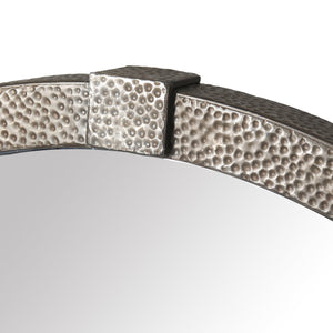 Safavieh Shailene Metal Round Mirror In Rustic Elegance - Earthy Tone & Stylish Decor Accent For Home Rust 38% Metal,48% Mirror,14% Manufactured Wood Cmi4000a