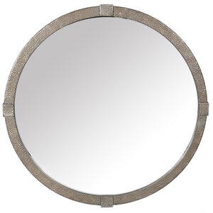 Safavieh Shailene Metal Round Mirror In Rustic Elegance - Earthy Tone & Stylish Decor Accent For Home Rust 38% Metal,48% Mirror,14% Manufactured Wood Cmi4000a