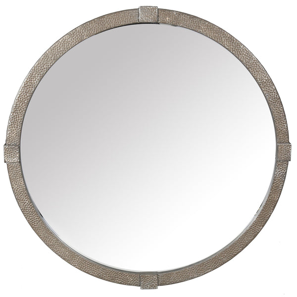 Safavieh Shailene Metal Round Mirror In Rustic Elegance - Earthy Tone & Stylish Decor Accent For Home Rust 38% Metal,48% Mirror,14% Manufactured Wood Cmi4000a