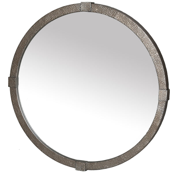 Safavieh Shailene Metal Round Mirror In Rustic Elegance - Earthy Tone & Stylish Decor Accent For Home Rust 38% Metal,48% Mirror,14% Manufactured Wood Cmi4000a