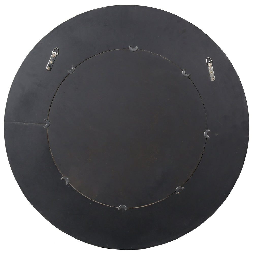 Safavieh Netta Round Wood Mirror - Elegant Home Decor Accent For Entryways, Living Rooms, And Bedrooms Walnut 4% Metal,26% Mirror,44% Cork Veneer,26% Manufactured Wood Cmi4002b