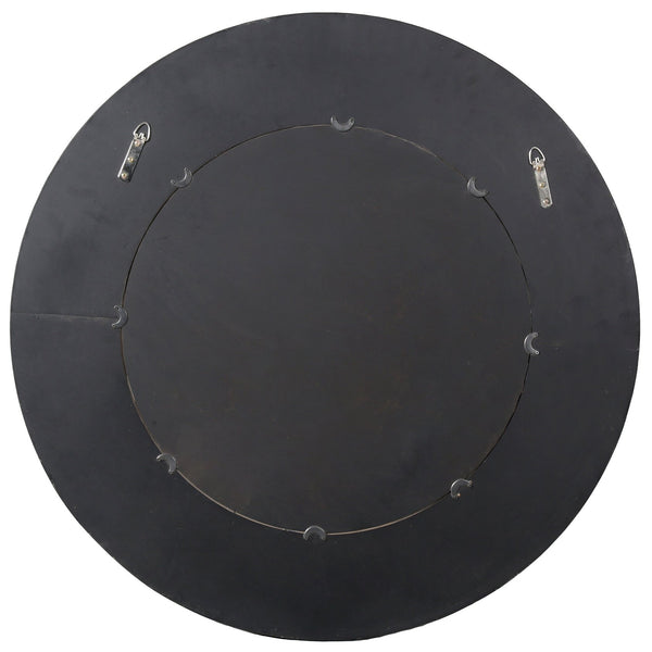 Safavieh Netta Round Wood Mirror - Elegant Home Decor Accent For Entryways, Living Rooms, And Bedrooms Walnut 4% Metal,26% Mirror,44% Cork Veneer,26% Manufactured Wood Cmi4002b