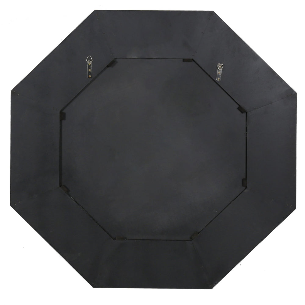 Safavieh Lacarlo Octagonal Wood Mirror - Elevate Your Space With Timeless Elegance And Organic Charm Walnut 2% Metal,26% Mirror,35% Cork Veneer,37% Manufactured Wood Cmi4003b