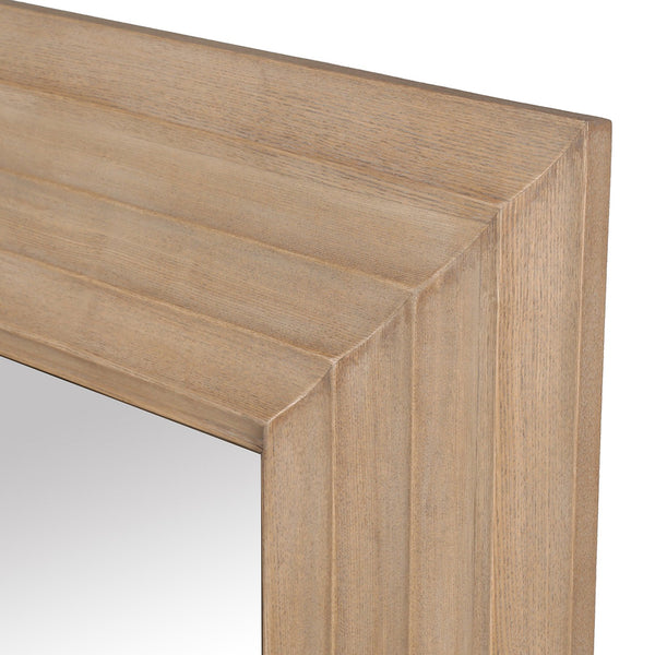 Safavieh Jilianna Rectangle Wood Mirror - Enhance Your Space With Rustic Charm And Modern Sophistication Natural 2% Metal,40% Mirror,46% Wood,12% Manufactured Wood Cmi4005a