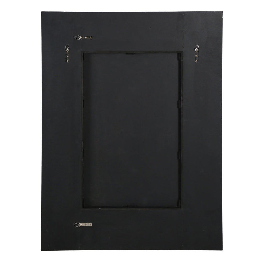Safavieh Jilianna Rectangle Wood Mirror - Enhance Your Space With Rustic Charm And Modern Sophistication Black 2% Metal,40% Mirror,46% Wood,12% Manufactured Wood Cmi4005c