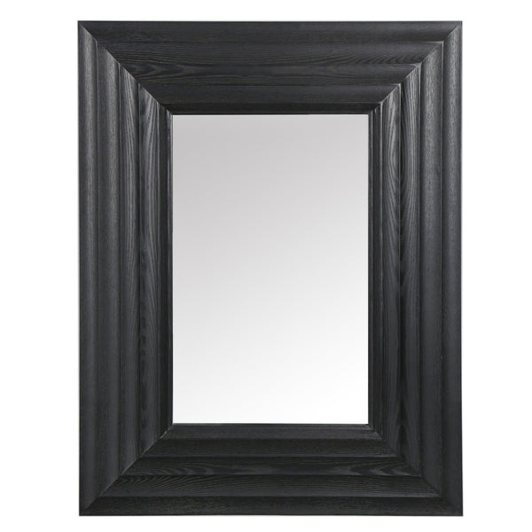 Safavieh Jilianna Rectangle Wood Mirror - Enhance Your Space With Rustic Charm And Modern Sophistication Black 2% Metal,40% Mirror,46% Wood,12% Manufactured Wood Cmi4005c