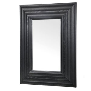 Safavieh Jilianna Rectangle Wood Mirror - Enhance Your Space With Rustic Charm And Modern Sophistication Black 2% Metal,40% Mirror,46% Wood,12% Manufactured Wood Cmi4005c