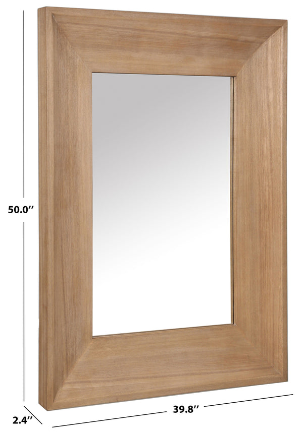 Safavieh Ingall Wood Mirror - Natural Elegance With Timeless Appeal For Any Room, Perfect Home Decor Accent Natural 2% Metal,28% Mirror,36% Cork Veneer,34% Manufactured Wood Cmi4006a
