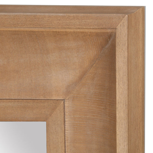 Safavieh Kaya Square Wood Mirror - Elegant Home Decor Piece To Enhance Your Space With Timeless Design Natural 1% Metal,23% Mirror,37% Cork Veneer,39% Manufactured Wood Cmi4007a