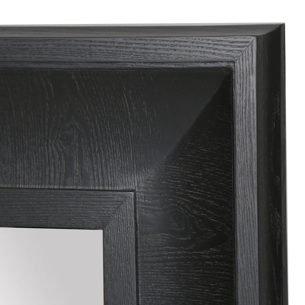 Safavieh Kaya Square Wood Mirror - Elegant Home Decor Piece To Enhance Your Space With Timeless Design Black 1% Metal,23% Mirror,37% Cork Veneer,39% Manufactured Wood Cmi4007c
