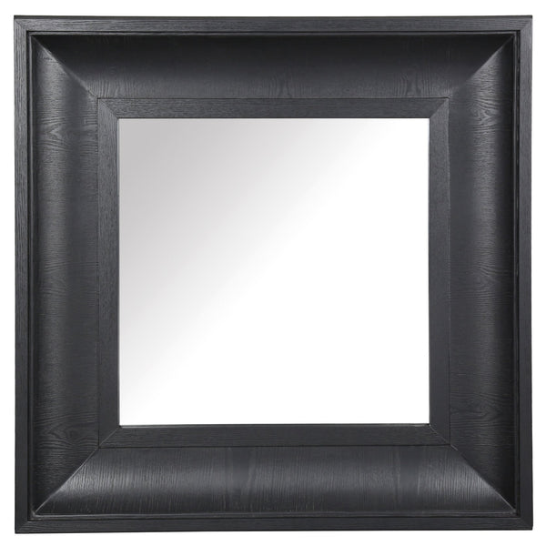 Safavieh Kaya Square Wood Mirror - Elegant Home Decor Piece To Enhance Your Space With Timeless Design Black 1% Metal,23% Mirror,37% Cork Veneer,39% Manufactured Wood Cmi4007c