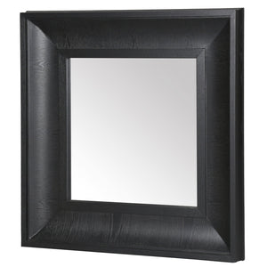 Safavieh Kaya Square Wood Mirror - Elegant Home Decor Piece To Enhance Your Space With Timeless Design Black 1% Metal,23% Mirror,37% Cork Veneer,39% Manufactured Wood Cmi4007c