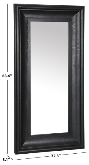 Safavieh Kaya Rectangle Wood Mirror - Elegant Design To Enhance Light And Space In Any Room Décor Black 1% Metal,22% Mirror,34% Cork Veneer,43% Manufactued Wood Cmi4008c