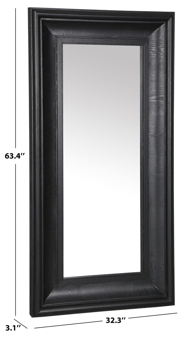 Safavieh Kaya Rectangle Wood Mirror - Elegant Design To Enhance Light And Space In Any Room Décor Black 1% Metal,22% Mirror,34% Cork Veneer,43% Manufactued Wood Cmi4008c