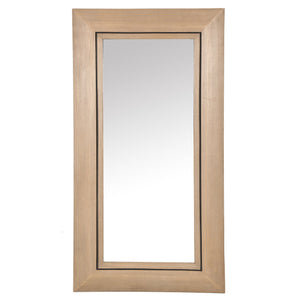 Safavieh Tenric Large Rectangle Wood Mirror - Natural Elegance For Stylish Home Décor & Versatile Design Natural 5% Metal,29% Mirror, 33% Cork Veneer,33% Manufactured Wood Cmi4012a