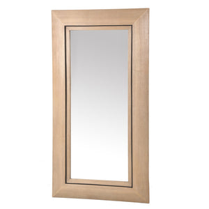 Safavieh Tenric Large Rectangle Wood Mirror - Natural Elegance For Stylish Home Décor & Versatile Design Natural 5% Metal,29% Mirror, 33% Cork Veneer,33% Manufactured Wood Cmi4012a