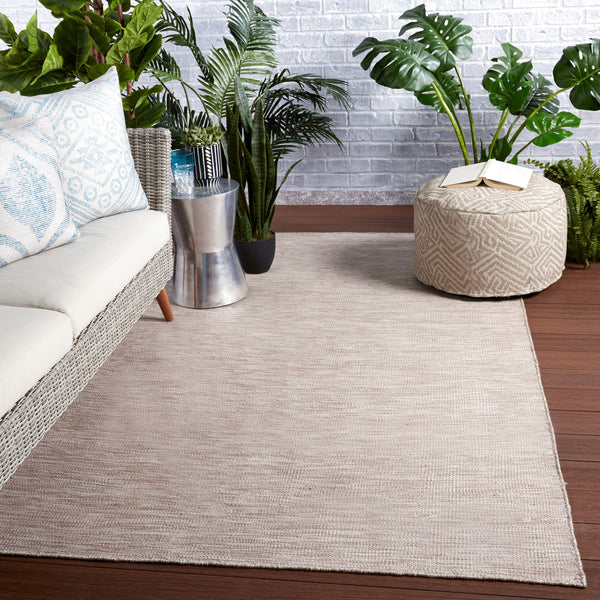 Jaipur Living Jaipur Living Sunridge Flatwoven Recycled Pet Rug Neutral Tan Indoor Outdoor Patio Light Taupe 2'X3' RUG149487