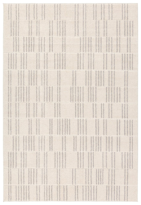 Jaipur Living Composure Assurance Cmp01 Powerloomed Machinemade 100% Polyester Lines Geometric Indoor Rug Ivory 100% Polyester Rug162315