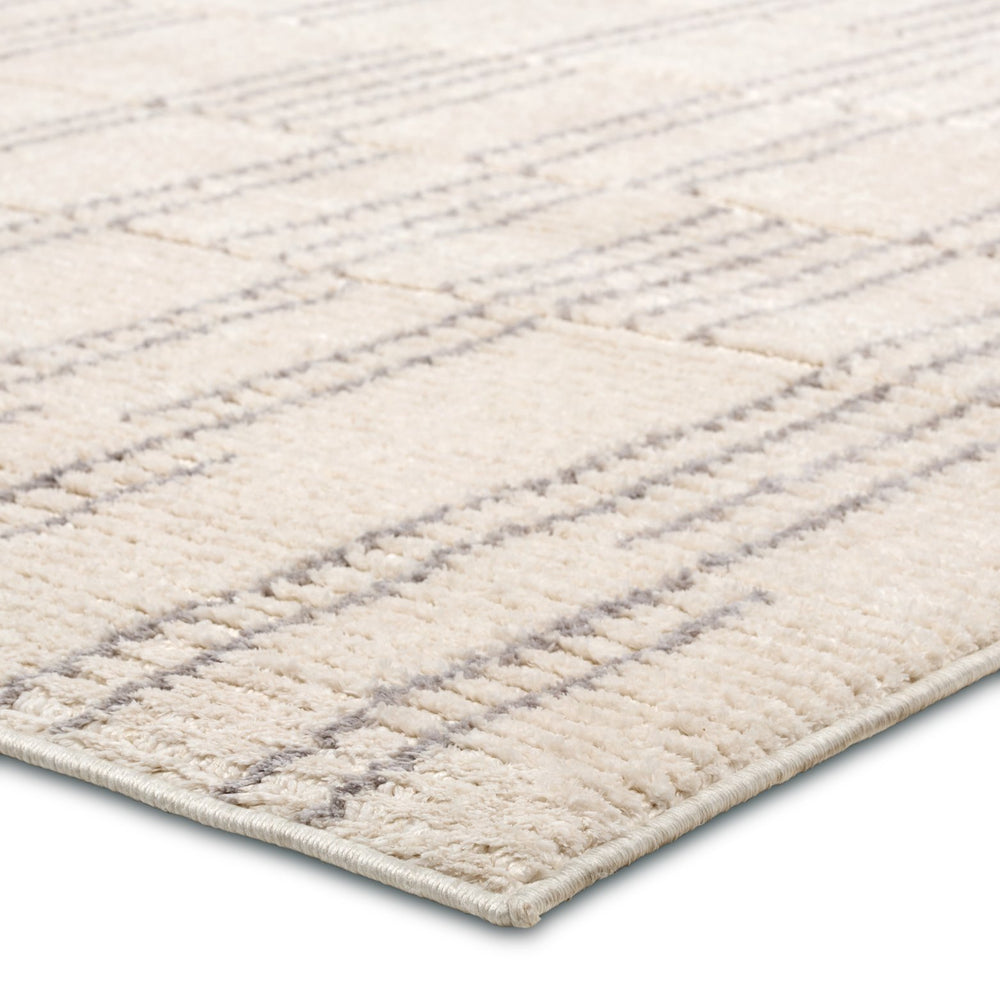 Jaipur Living Composure Assurance Cmp01 Powerloomed Machinemade 100% Polyester Lines Geometric Indoor Rug Ivory 100% Polyester Rug162315