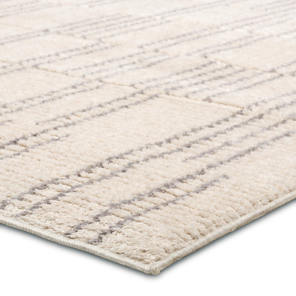 Jaipur Living Composure Assurance Cmp01 Powerloomed Machinemade 100% Polyester Lines Geometric Indoor Rug Ivory 100% Polyester Rug162315