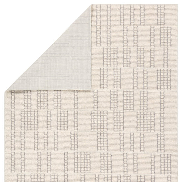 Jaipur Living Composure Assurance Cmp01 Powerloomed Machinemade 100% Polyester Lines Geometric Indoor Rug Ivory 100% Polyester Rug162315