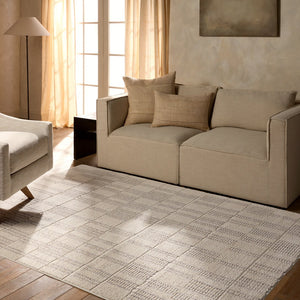 Jaipur Living Composure Assurance Cmp01 Powerloomed Machinemade 100% Polyester Lines Geometric Indoor Rug Ivory 100% Polyester Rug162315