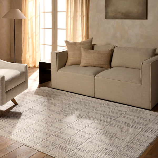 Jaipur Living Composure Assurance Cmp01 Powerloomed Machinemade 100% Polyester Lines Geometric Indoor Rug Ivory 100% Polyester Rug162315