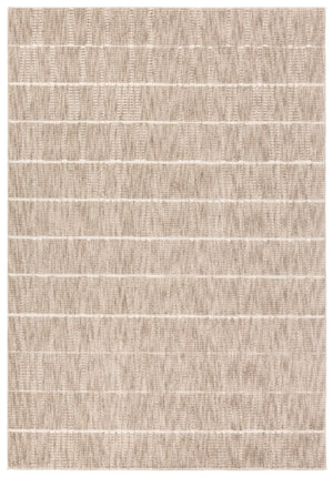 Jaipur Living Composure Assurance Cmp07 Powerloomed Machinemade 100% Polyester Lines Geometric Indoor Rug Tan, Cream 100% Polyester Rug162307