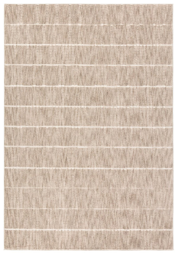 Jaipur Living Composure Assurance Cmp07 Powerloomed Machinemade 100% Polyester Lines Geometric Indoor Rug Tan, Cream 100% Polyester Rug162307