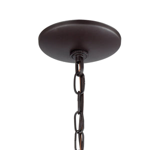 Thomas Lighting Farmington Five Light Chandelier Oil Rubbed Bronze Slim Arms Dining Room Fixture CN110521