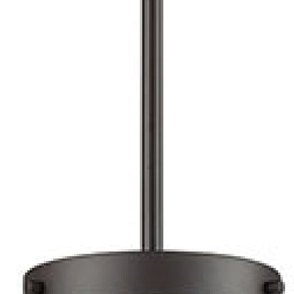 Thomas Lighting Beckett Globe Pendant Light Oil Rubbed Bronze Modern Fixture for Kitchen or Dining 12 inches White CN120041