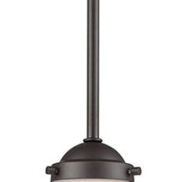 Thomas Lighting Beckett Globe Pendant Light Oil Rubbed Bronze Modern Fixture for Kitchen or Dining 6 inches White CN120151