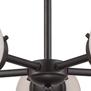 Thomas Lighting Beckett Five Globe Chandelier Oil Rubbed Bronze Frame for Modern Dining Spaces CN120521