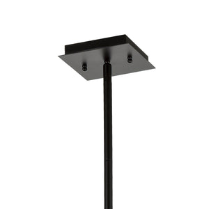 Thomas Lighting Williamsport Three Light Chandelier Brushed Metal Minimalist Dining Entryway Ceiling Fixture Bronze 17'' Wide 8-Light CN150881