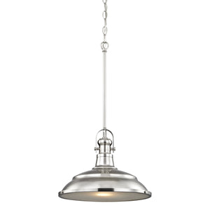 Thomas Lighting Blakesley Dome Pendant Light Brushed Nickel Frosted Glass Kitchen Island Fixture CN200142